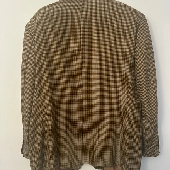 Arnold Brant 100% Cashmere Men's Checkered Blazer